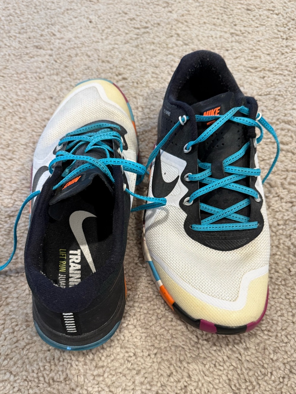 Nike Metcon 2 Flywire CrossFit Training Shoes Women’s 8 Multi Color 821913-102